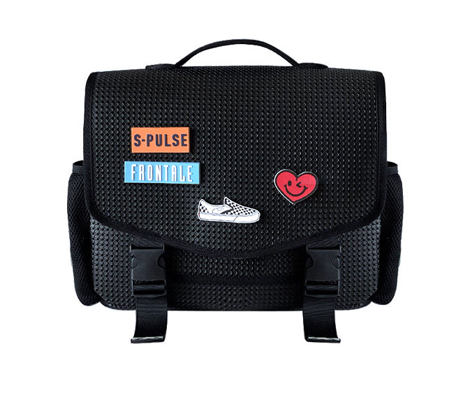 Light+Nine Student Horizontal Backpack Black