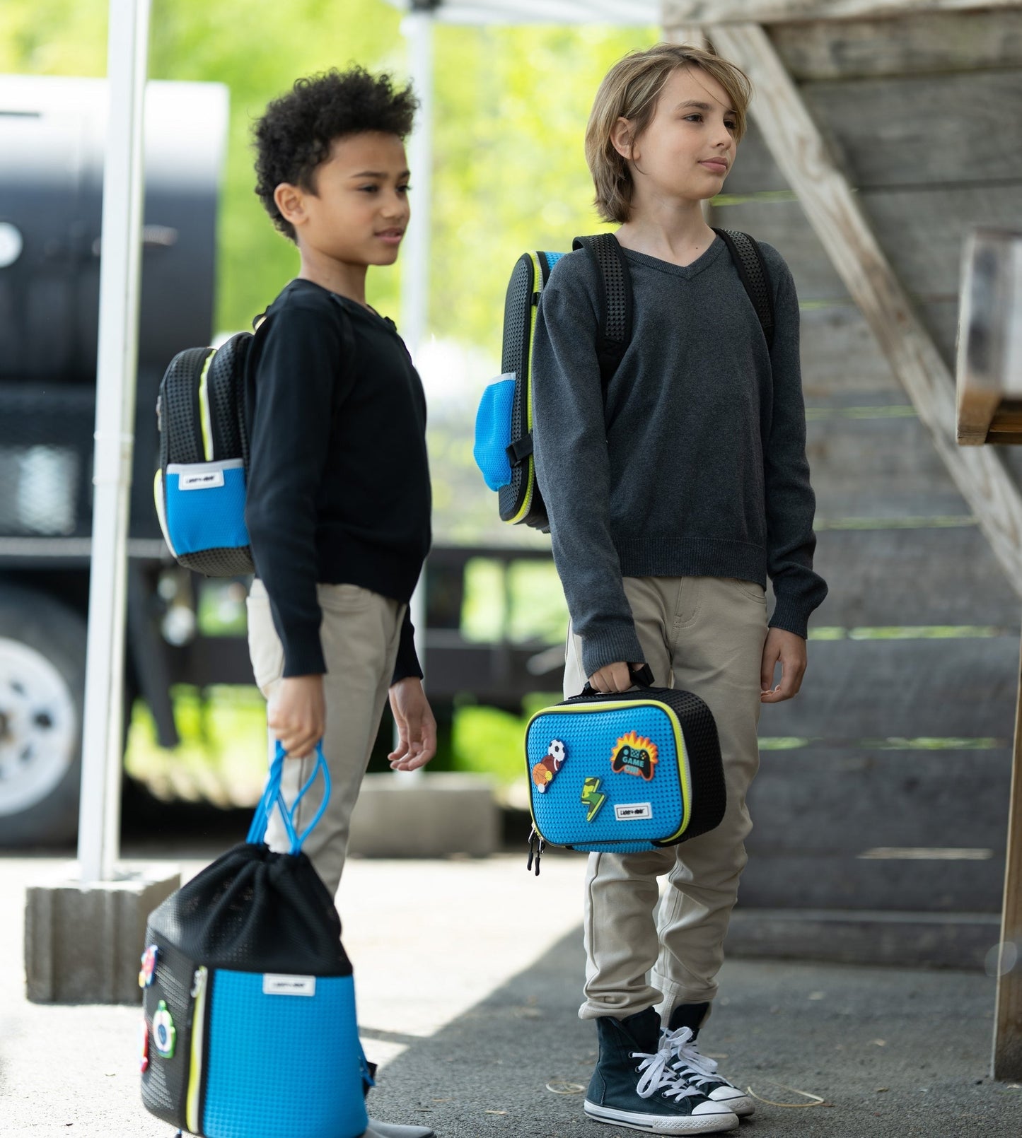 Light+Nine Insulated Lunch Tote Electric Blue