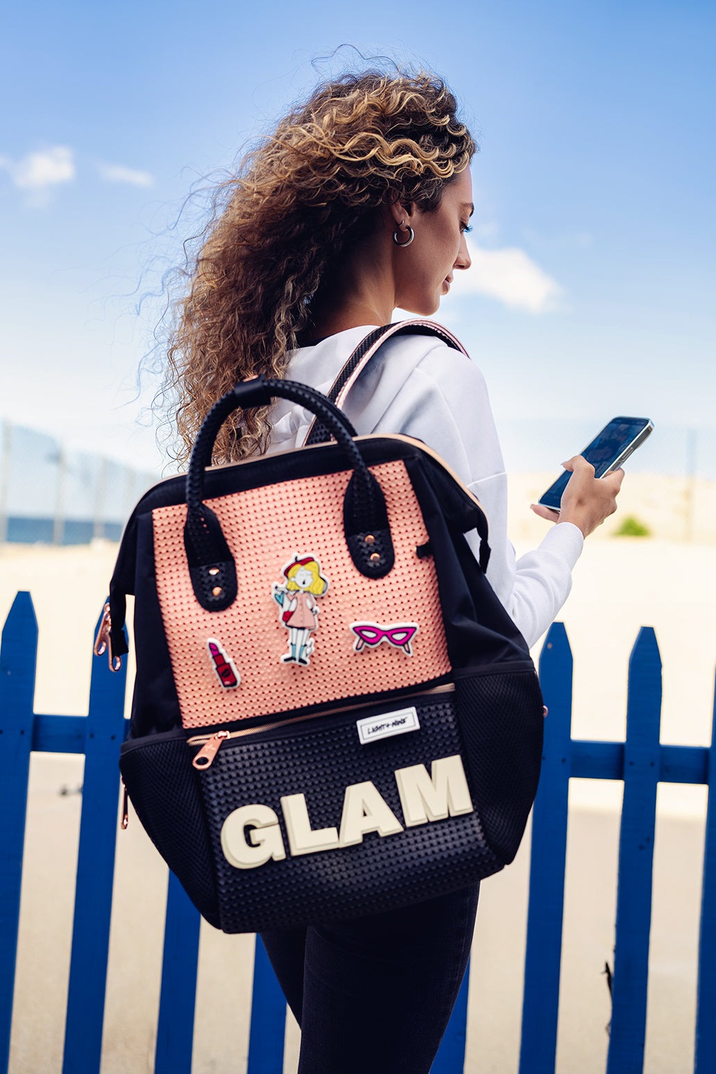 Light+Nine Master Short Backpack Peach Blush