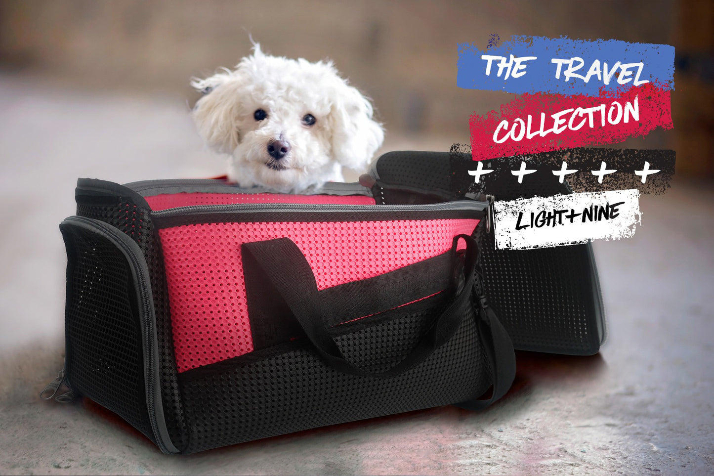 Light+Nine Pet Duffel Large Pink