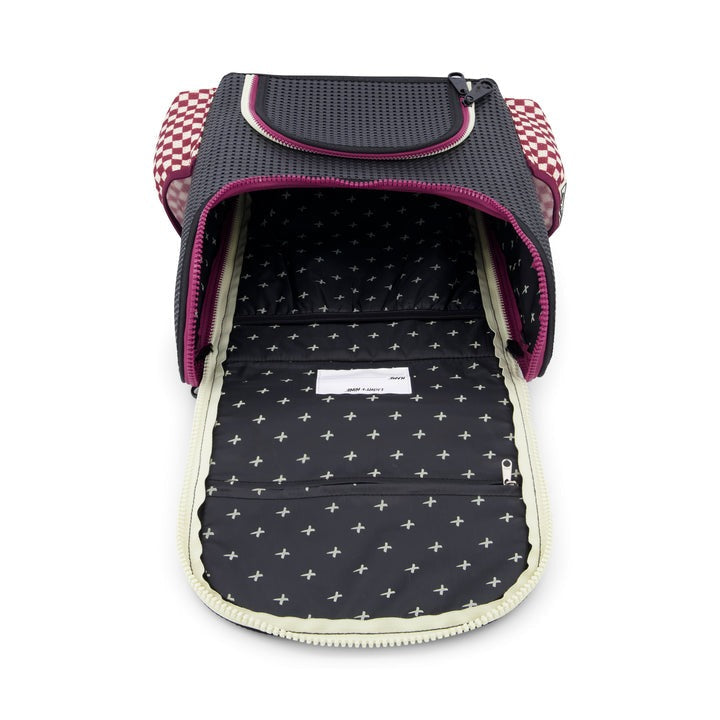 Light+Nine Student Ergonomic Backpack Checkered Brick