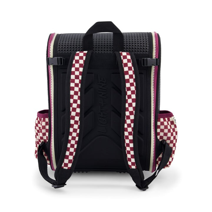 Light+Nine Student Ergonomic Backpack Checkered Brick