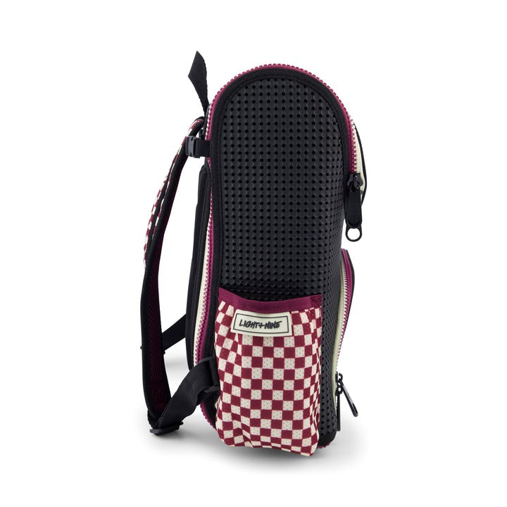 Light+Nine Student Ergonomic Backpack Checkered Brick