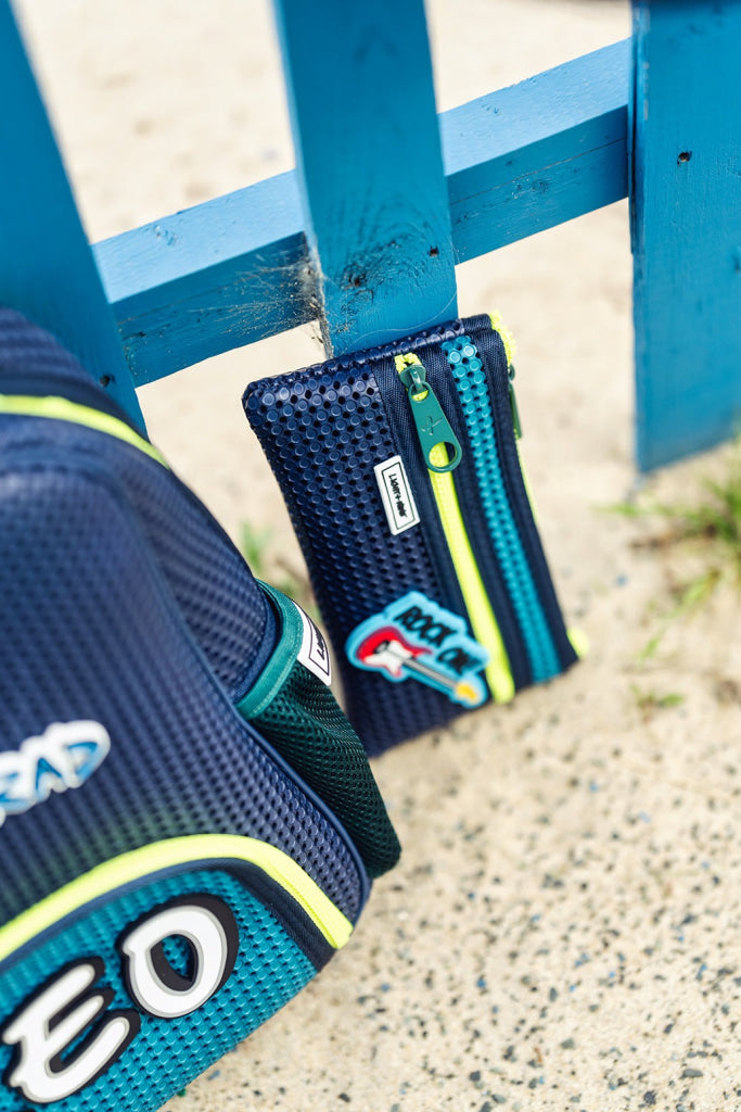 Light + Nine Flat Pencil Pouch Surf Lime Light + Nine