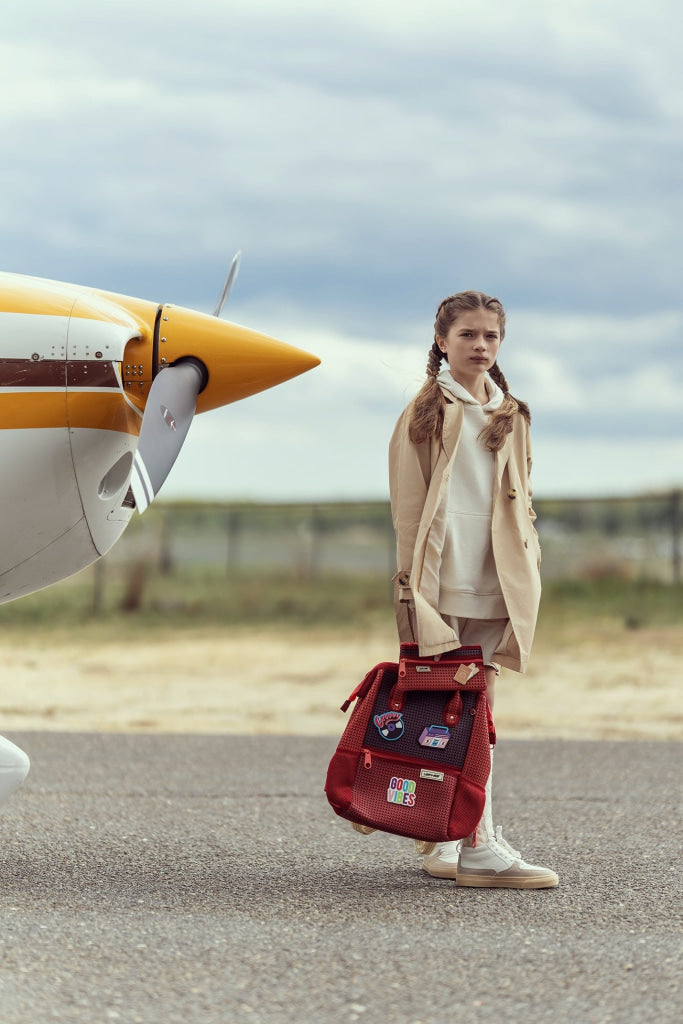 Light + Nine Master Short Backpack Multi Rose Light + Nine