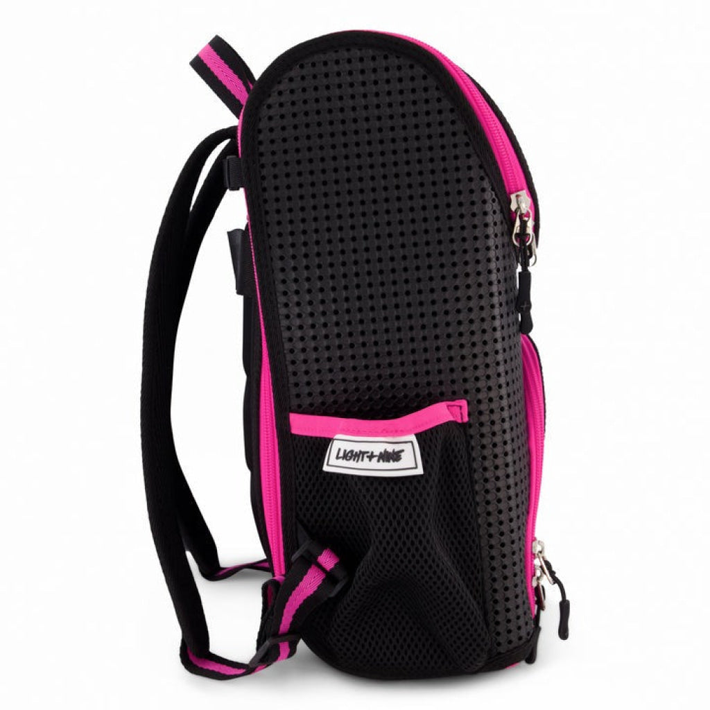 Light + Nine Student Backpack Neon Pink Light + Nine