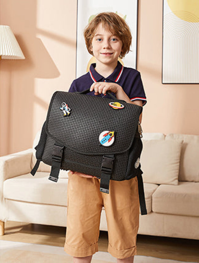 Light + Nine Student Horizontal Backpack Black Light + Nine