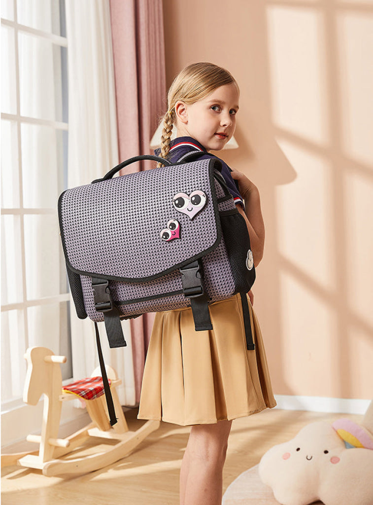 Light + Nine Student Horizontal Backpack Black Light + Nine