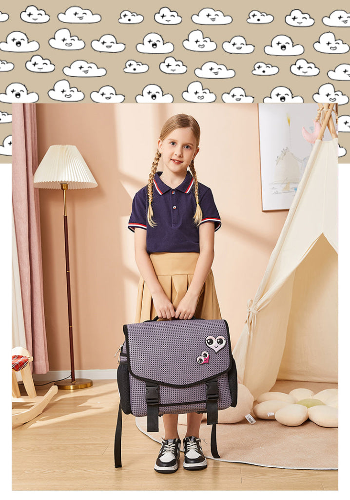 Light + Nine Student Horizontal Backpack Black Light + Nine