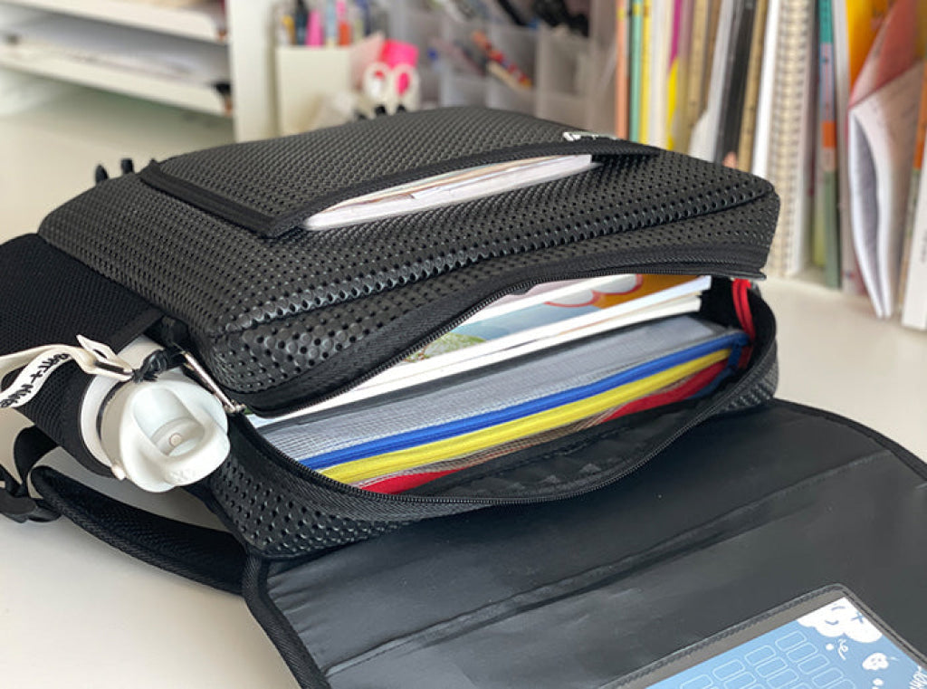 Light + Nine Student Horizontal Backpack Black Light + Nine