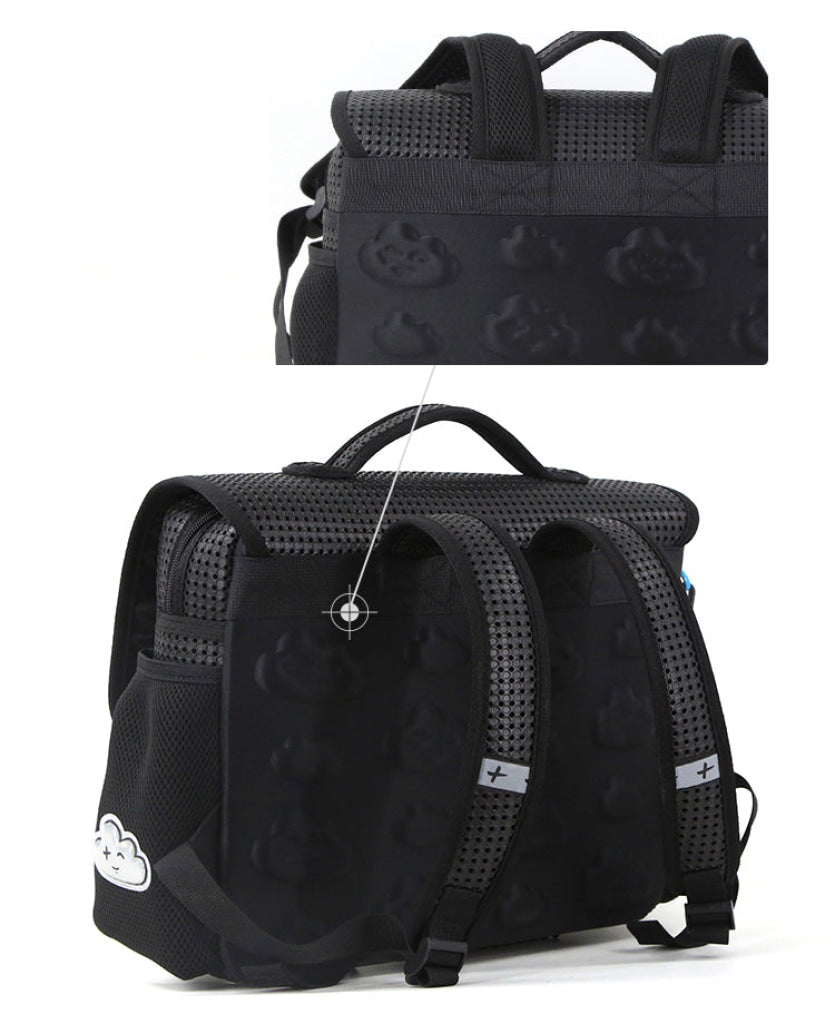 Light + Nine Student Horizontal Backpack Black Light + Nine