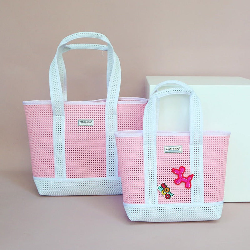 Light + Nine Shopping Bag Large Pink Light + Nine